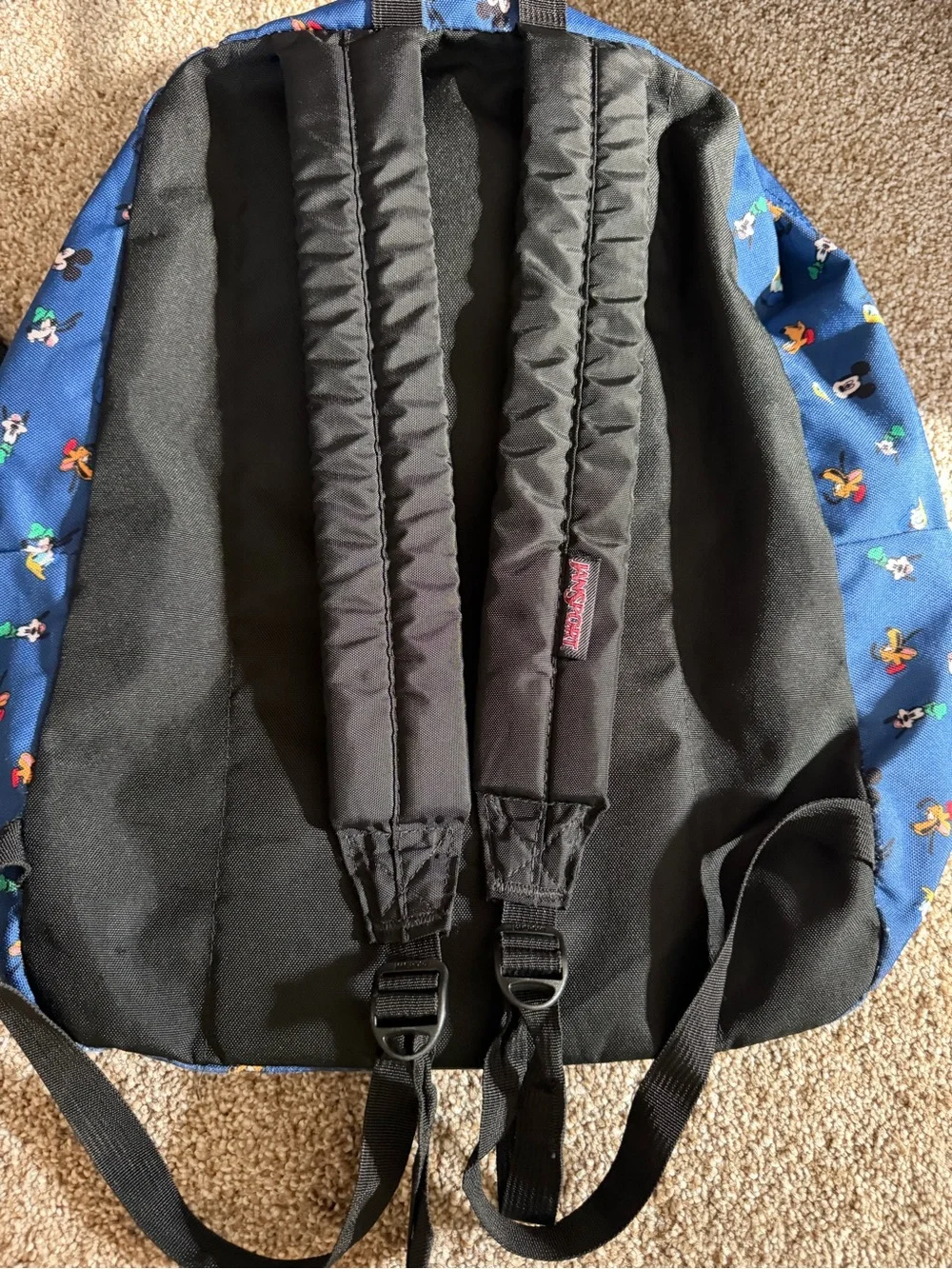 Jansport Blue Backpack with Disney Character Print
